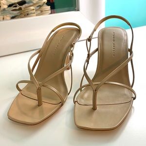 Studio Amelia Barely There Nude Sandals